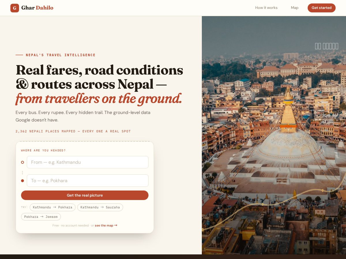Landing-page snapshot of ghardahilo.com