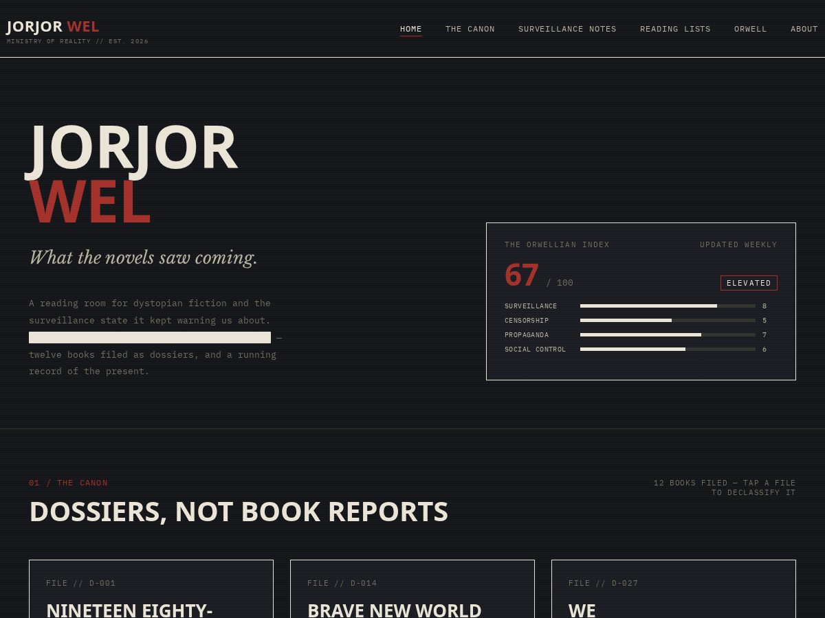 Landing-page snapshot of jorjorwel.com