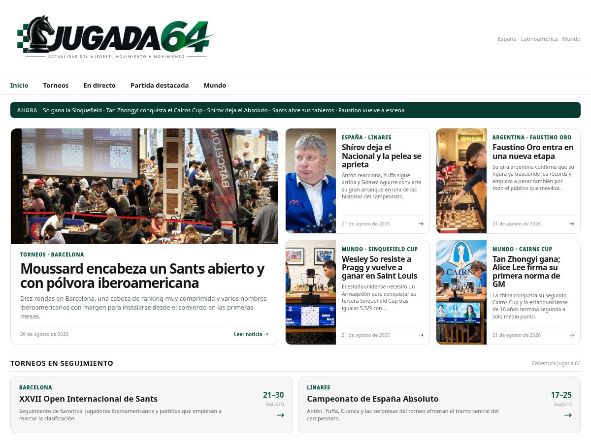 Landing-page snapshot of jugada64.com
