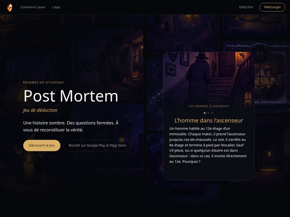 Landing-page snapshot of laboitebleue.games