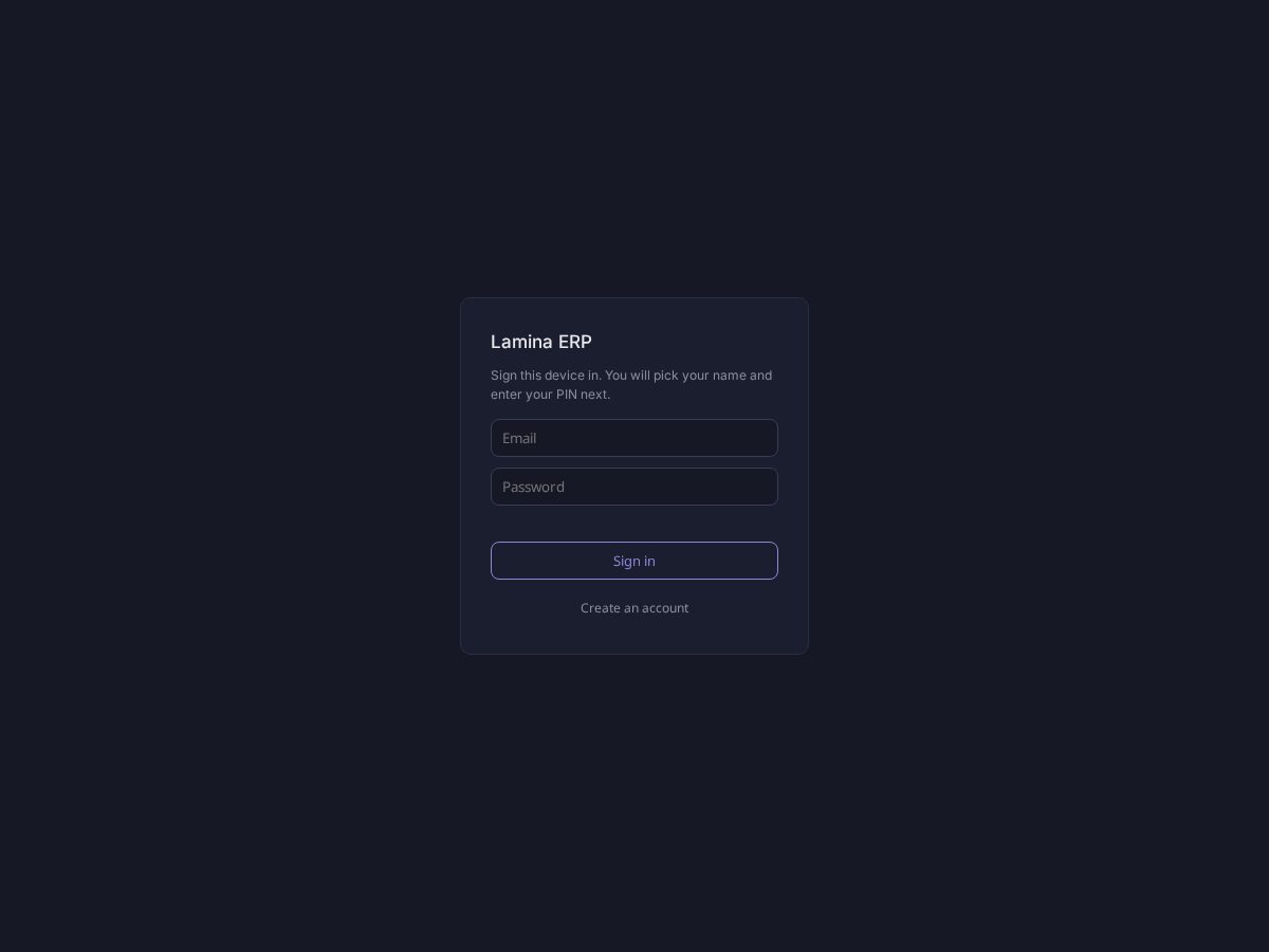 Landing-page snapshot of laminarmfg.com