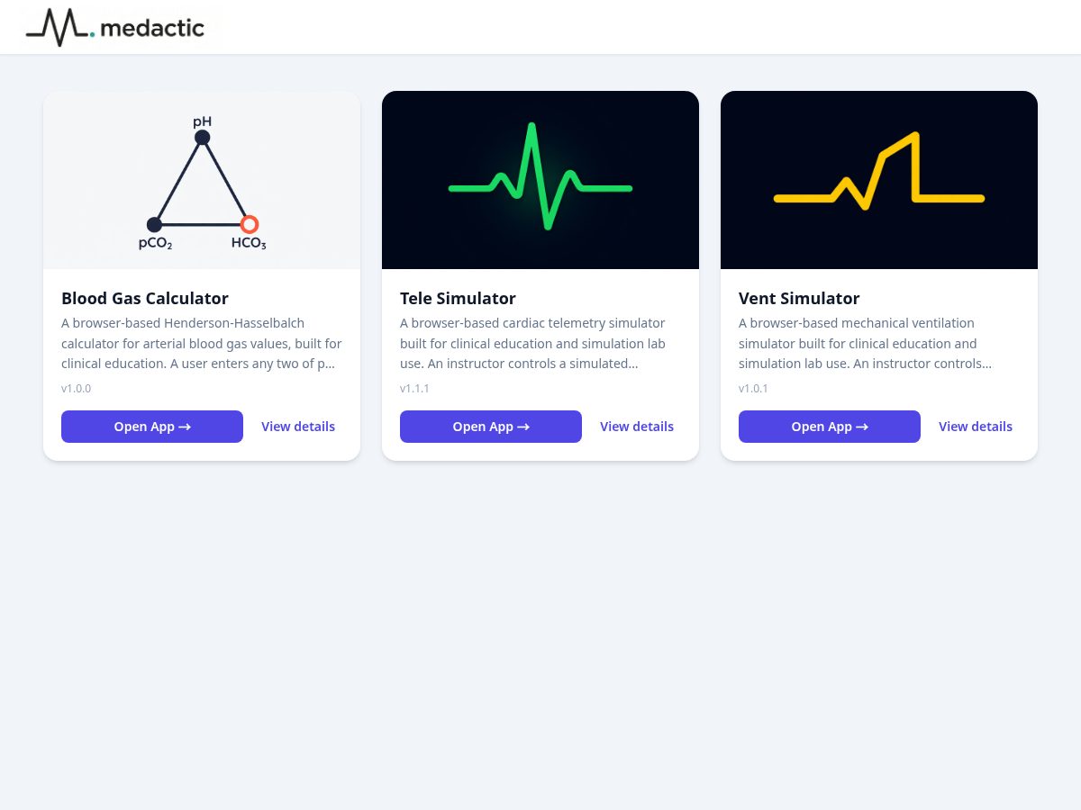 Landing-page snapshot of medactic.com