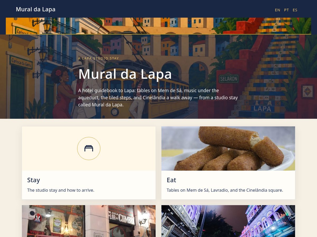 Landing-page snapshot of muraldalapa.com