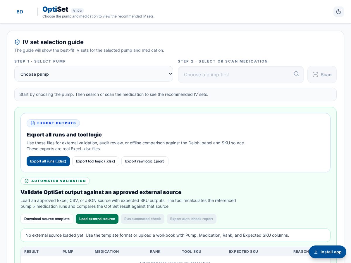 Landing-page snapshot of optisetsandbox.com