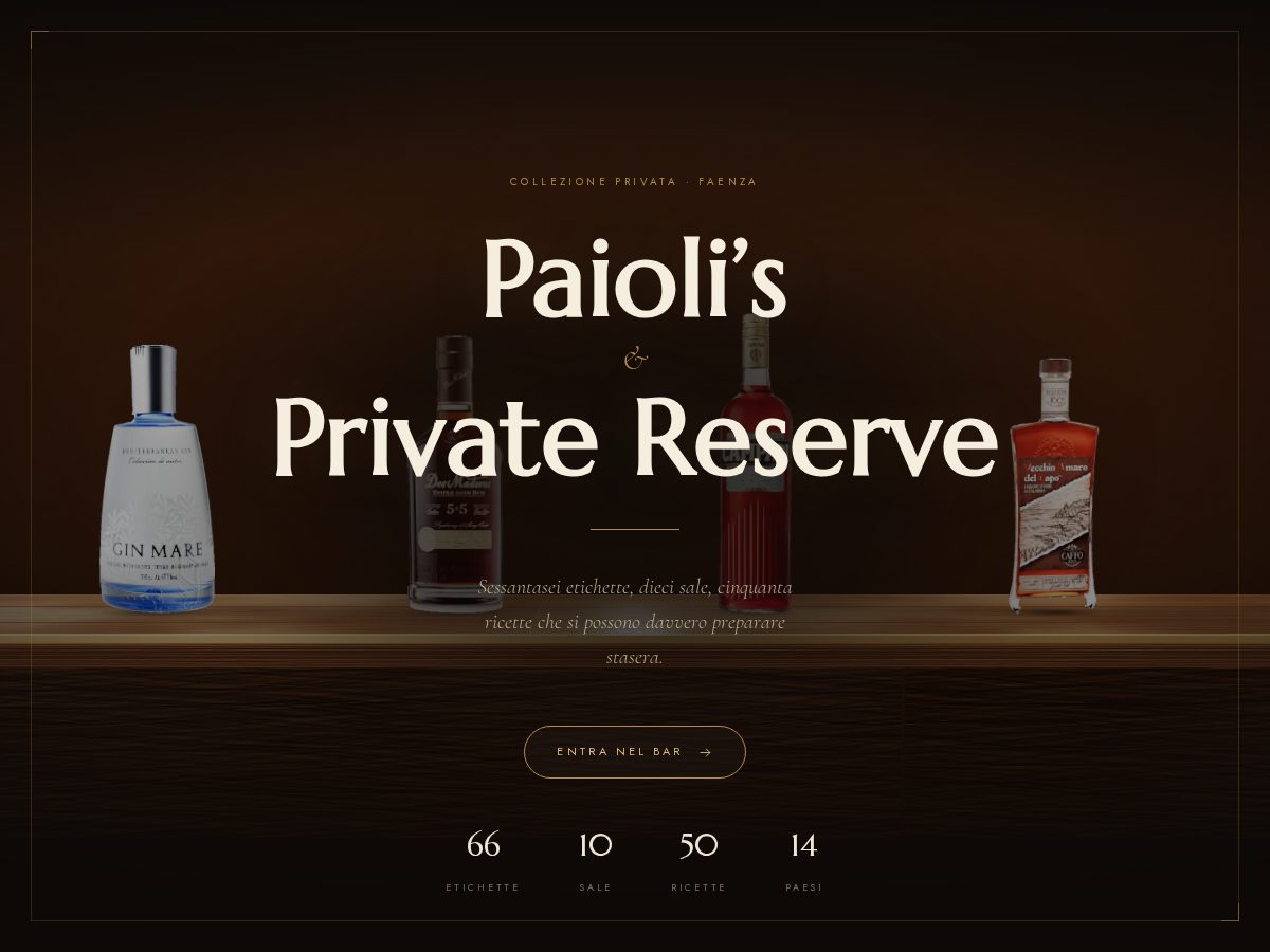 Landing-page snapshot of paioli.casa