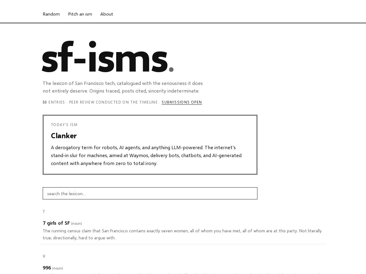 Landing-page snapshot of sfisms.org