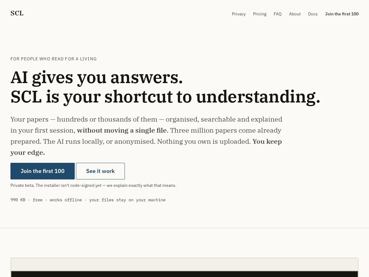 Landing-page snapshot of shortcut-linking.com
