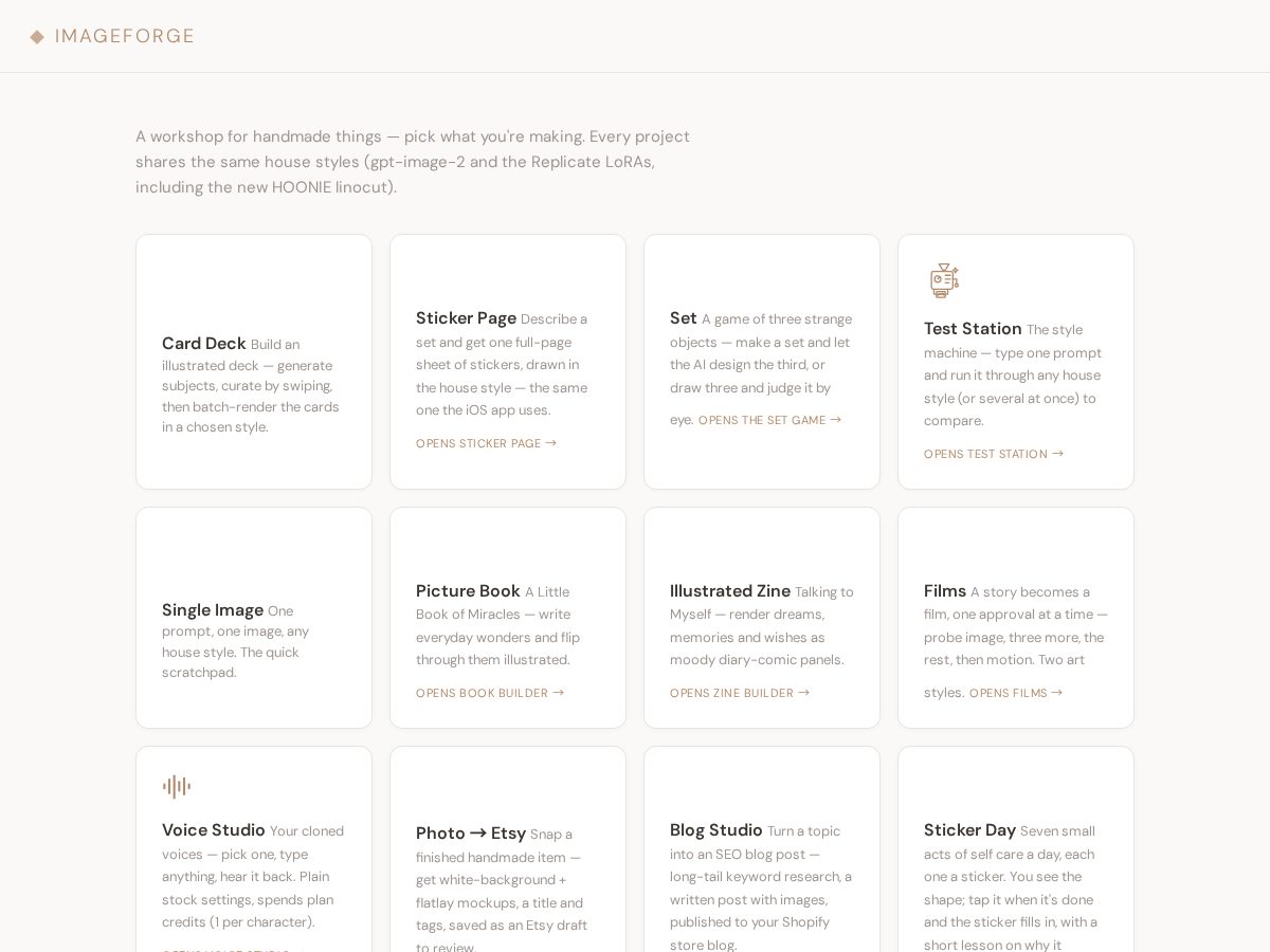 Landing-page snapshot of shouldimakethis.com