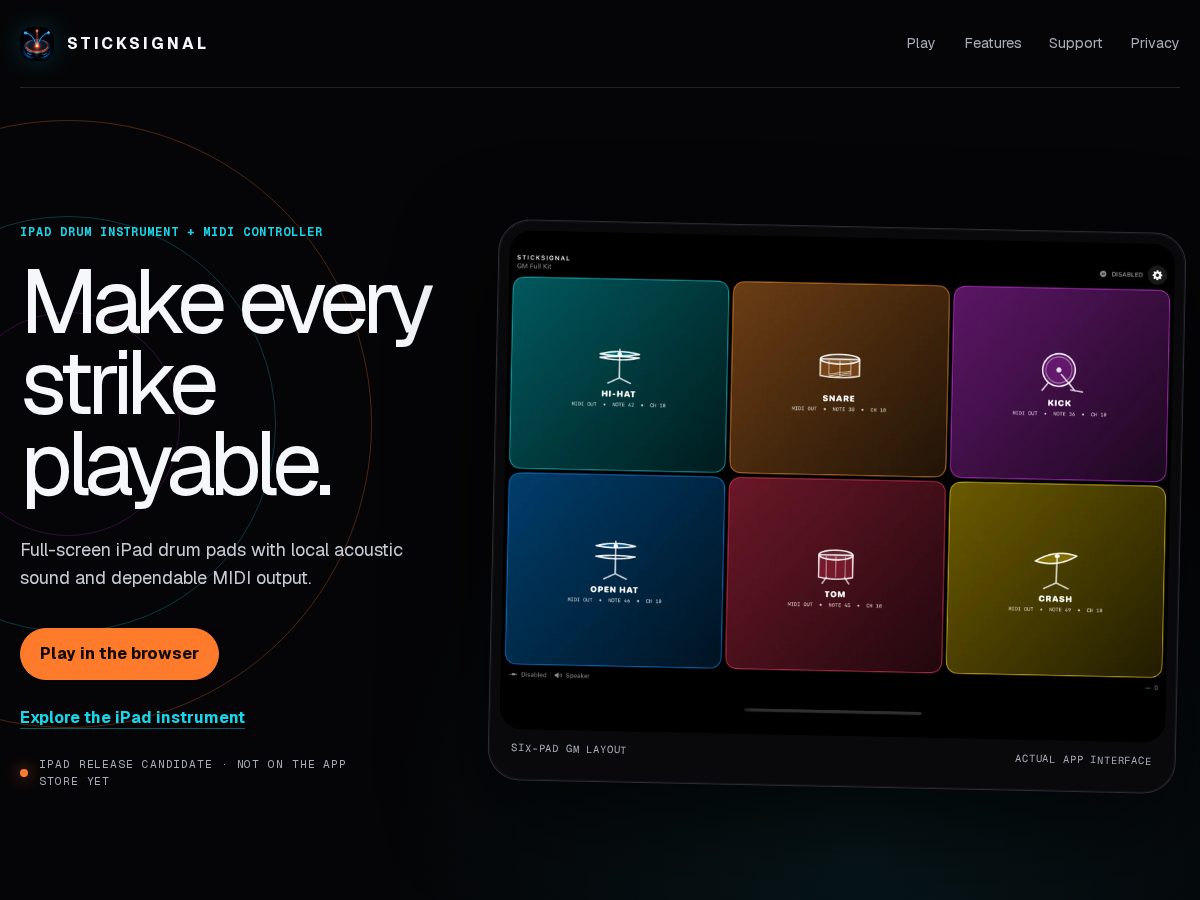 Landing-page snapshot of sticksignal.com