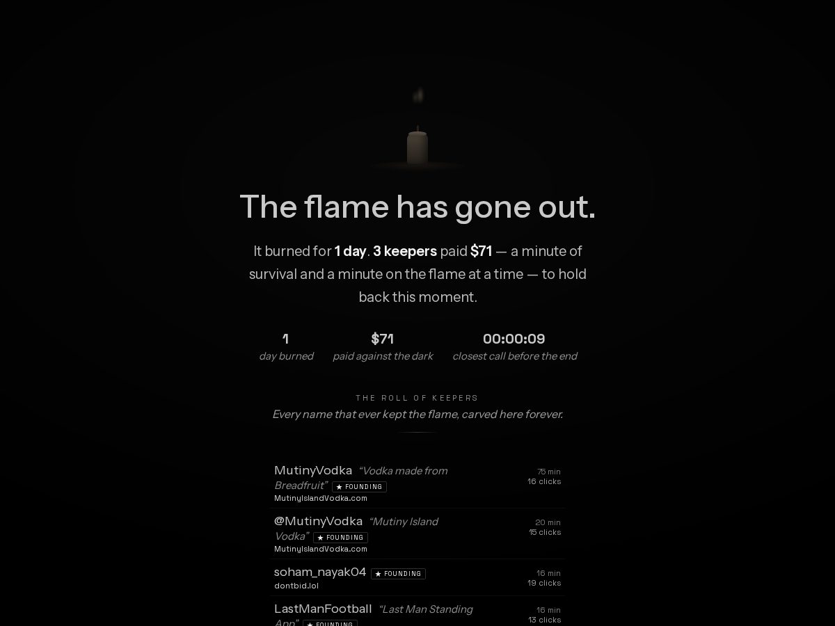 Landing-page snapshot of stilllit.live