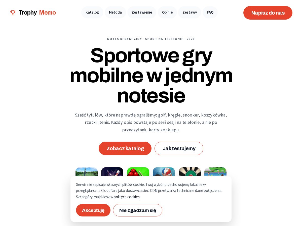 Landing-page snapshot of trophymemo.com