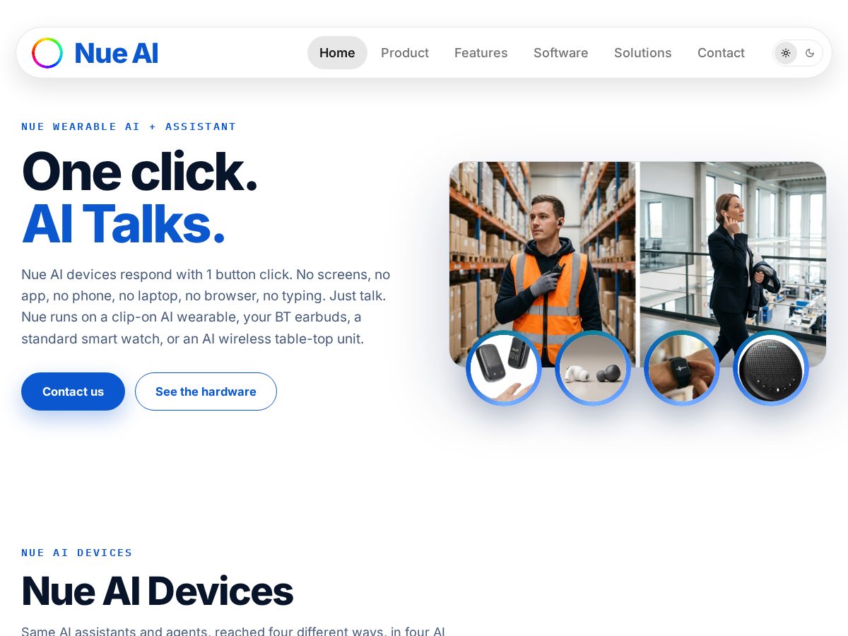 Landing-page snapshot of ai-nue.net