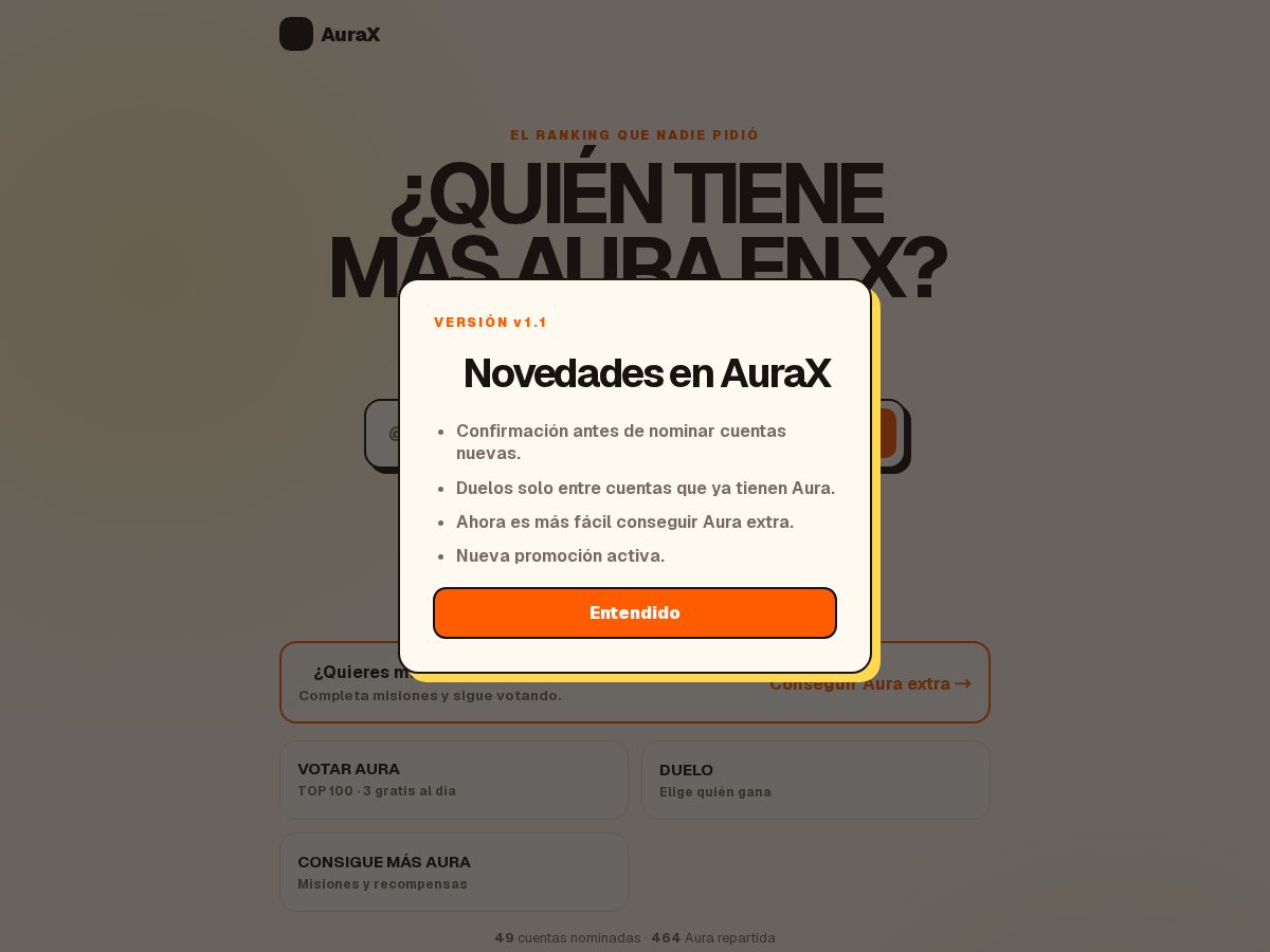 Landing-page snapshot of aurax.lol