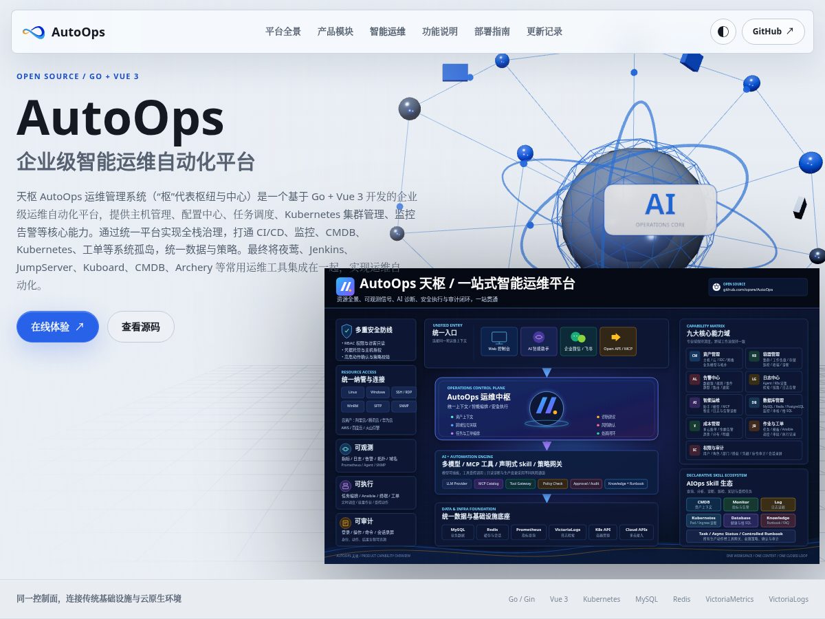 Landing-page snapshot of autoops.xin