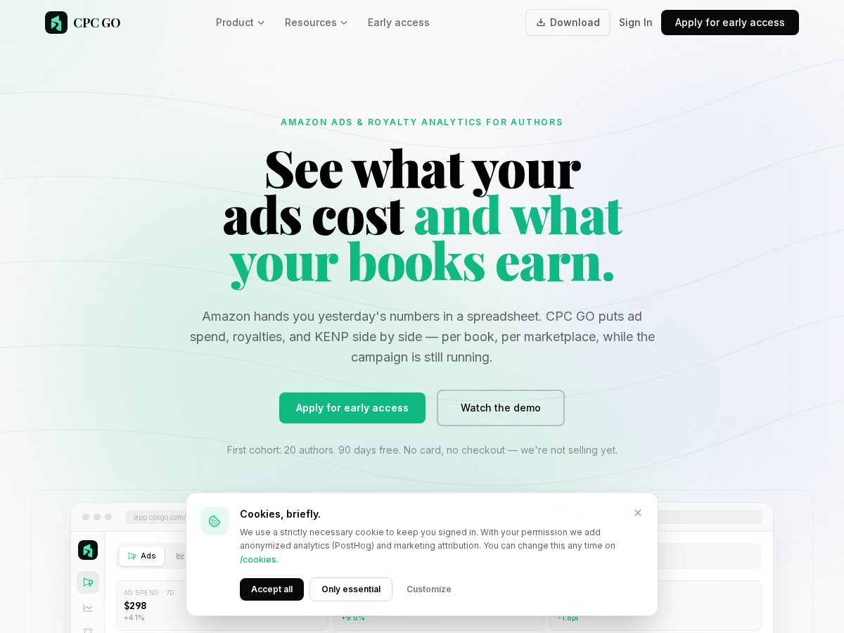 Landing-page snapshot of cpcgo.com