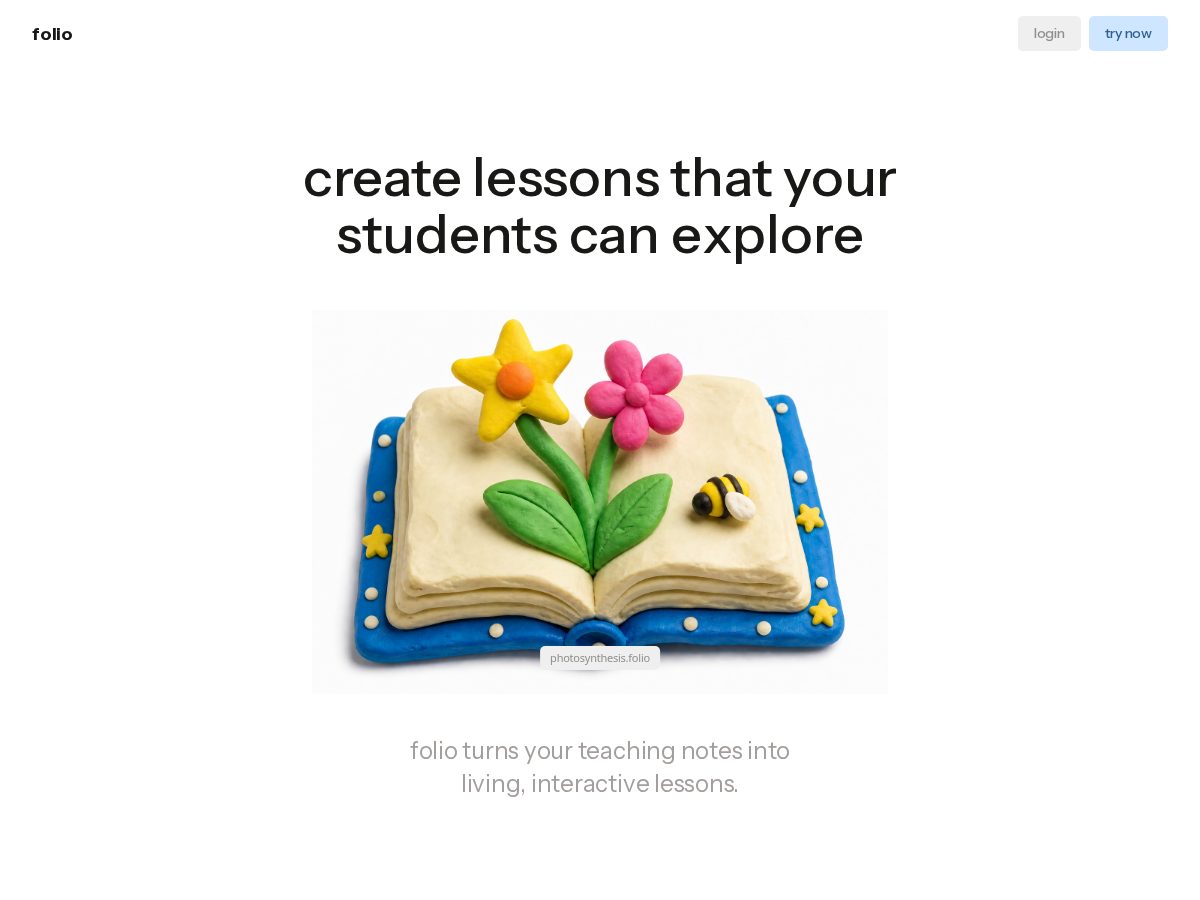 Landing-page snapshot of createafolio.com