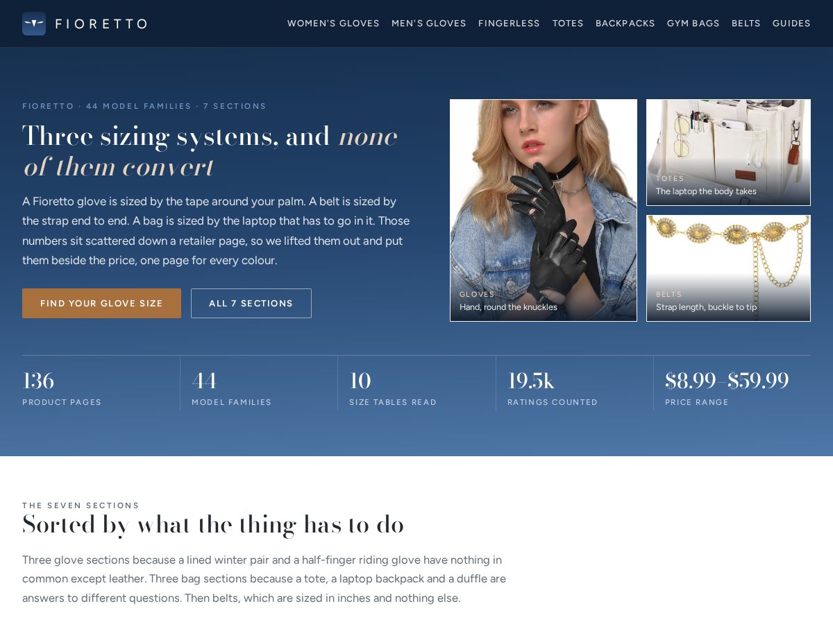 Landing-page snapshot of fioretto.net