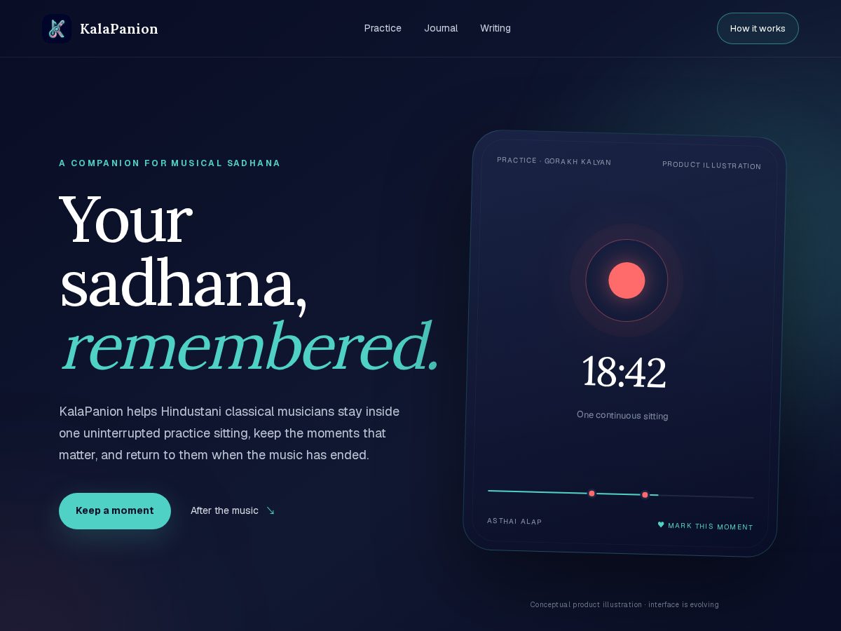 Landing-page snapshot of kalapanion.app