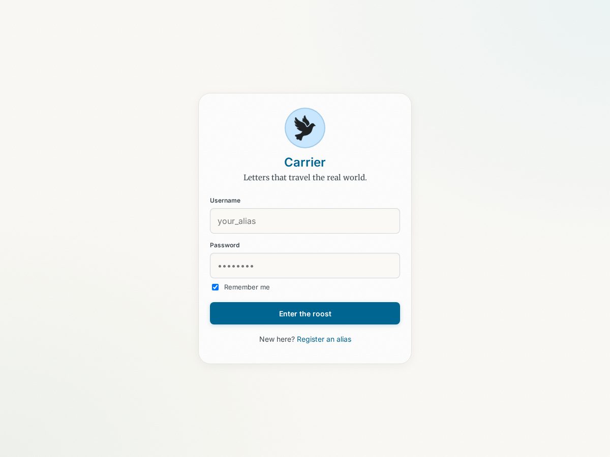 Landing-page snapshot of messengeranimal.com