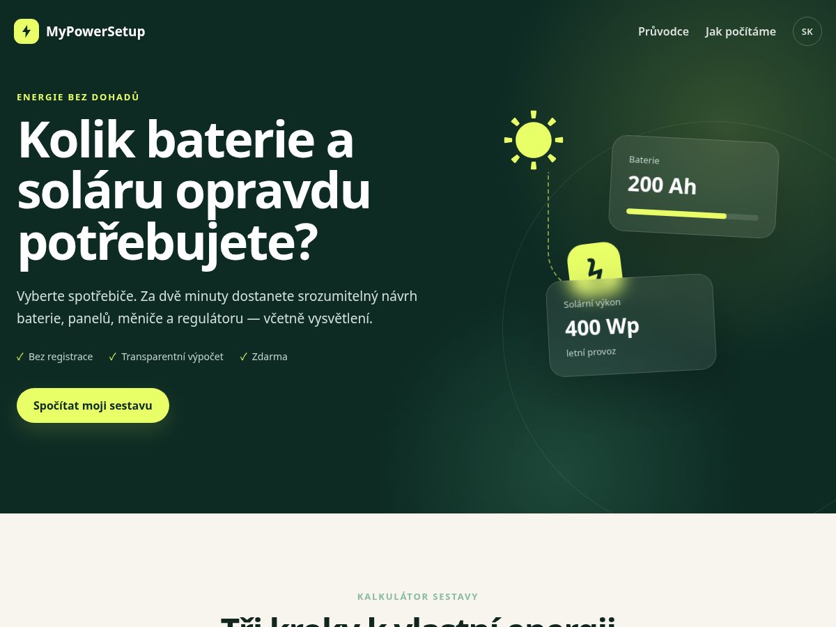 Landing-page snapshot of mypowersetup.com