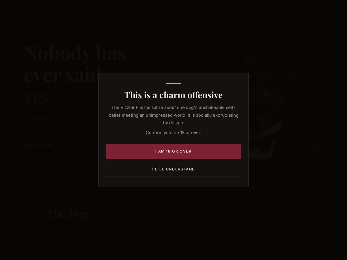 Landing-page snapshot of nobodyhaseversaidyes.lol