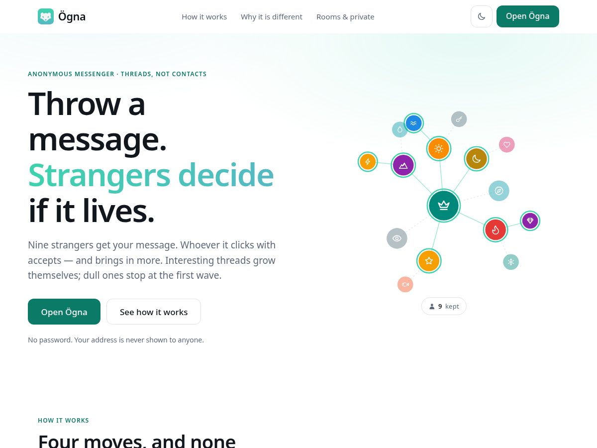 Landing-page snapshot of ogna.chat