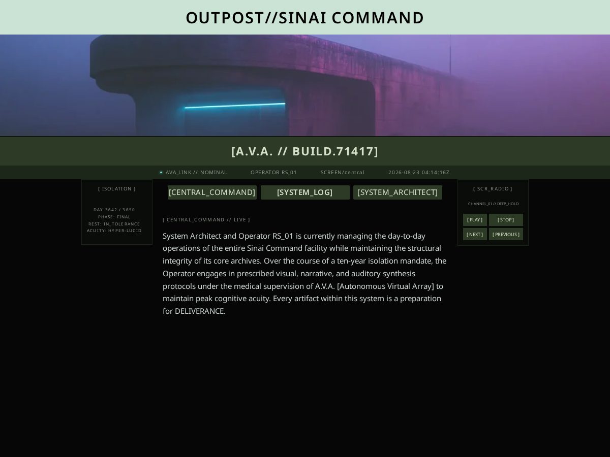 Landing-page snapshot of outpostsinai.com
