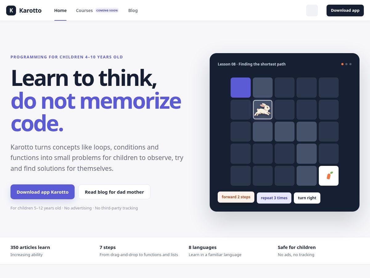 Landing-page snapshot of playkarotto.com