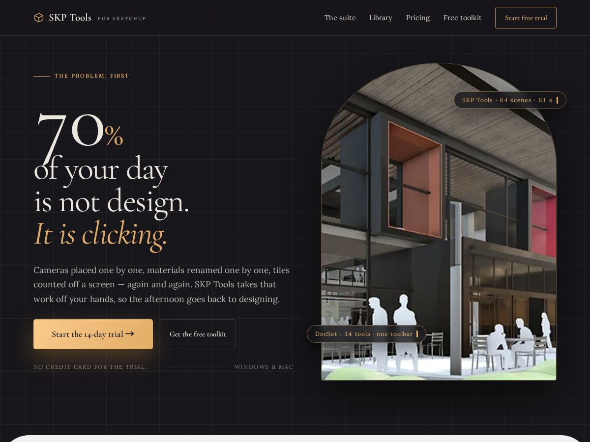 Landing-page snapshot of skptools.com