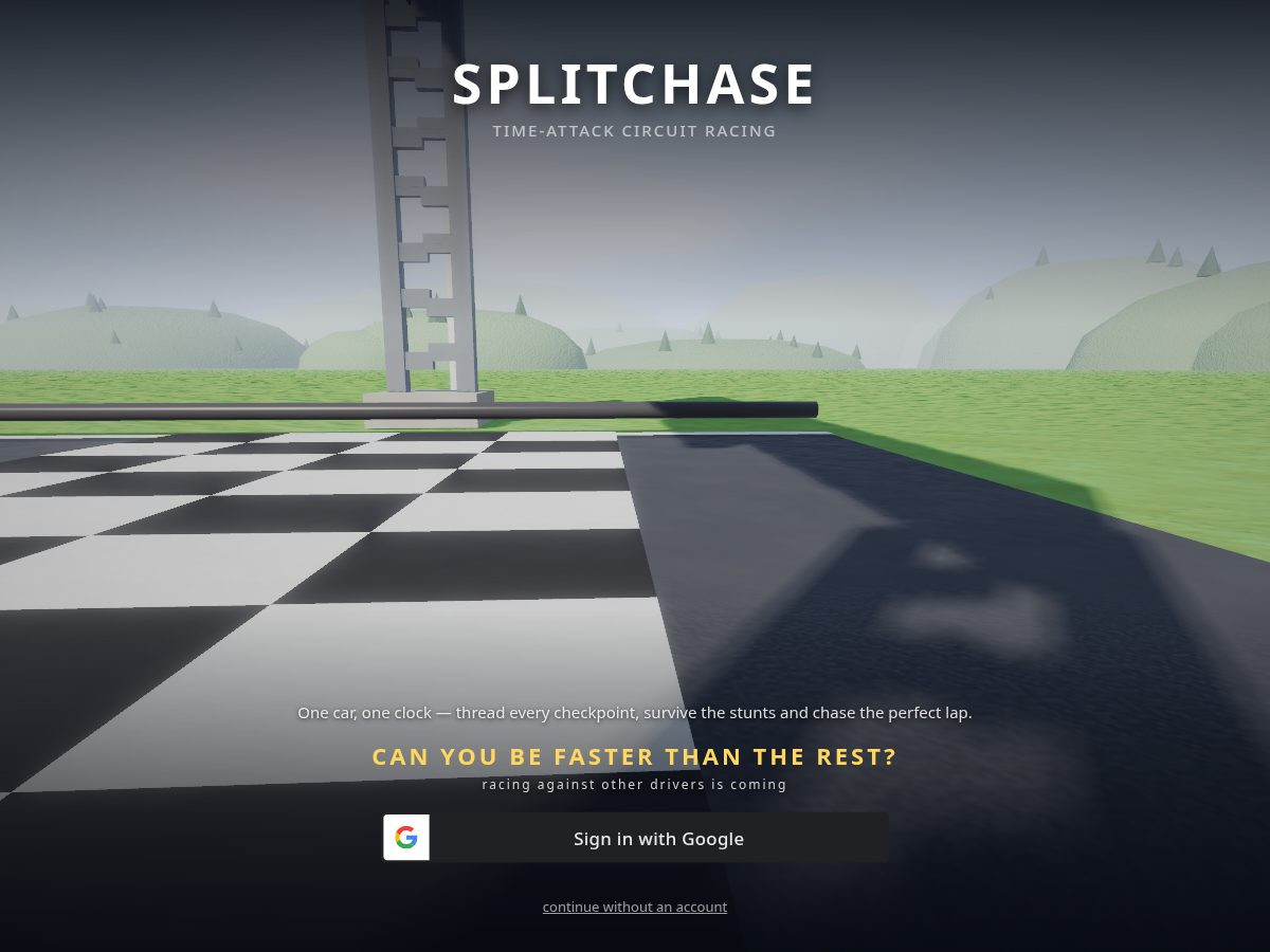 Landing-page snapshot of splitchase.com