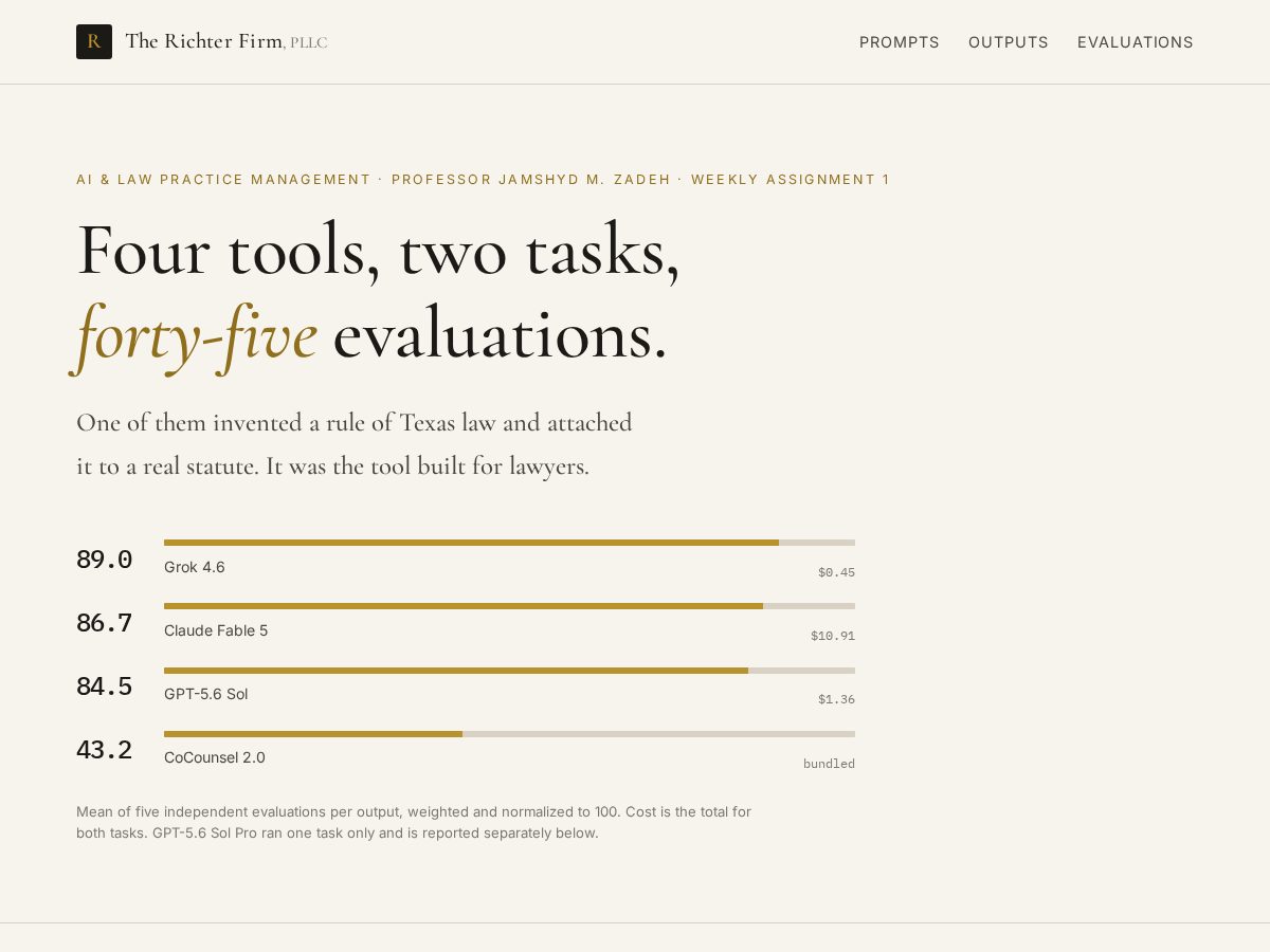Landing-page snapshot of therichterfirm.com