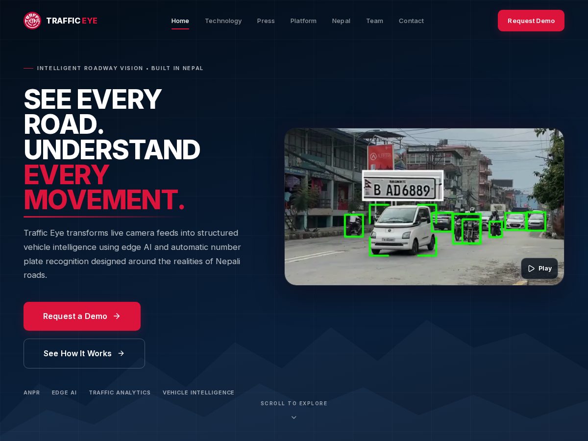 Landing-page snapshot of trafficeyenp.com