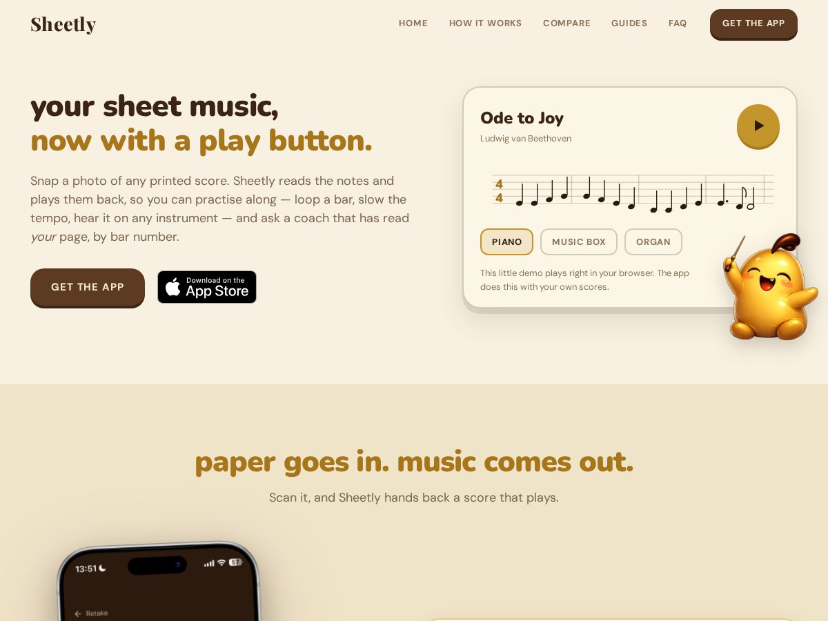 Landing-page snapshot of trysheetly.com