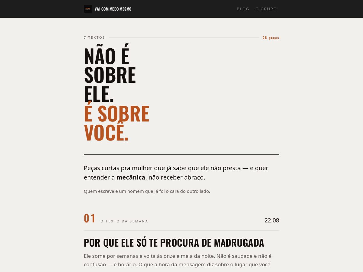 Landing-page snapshot of vaicommedomesmo.site