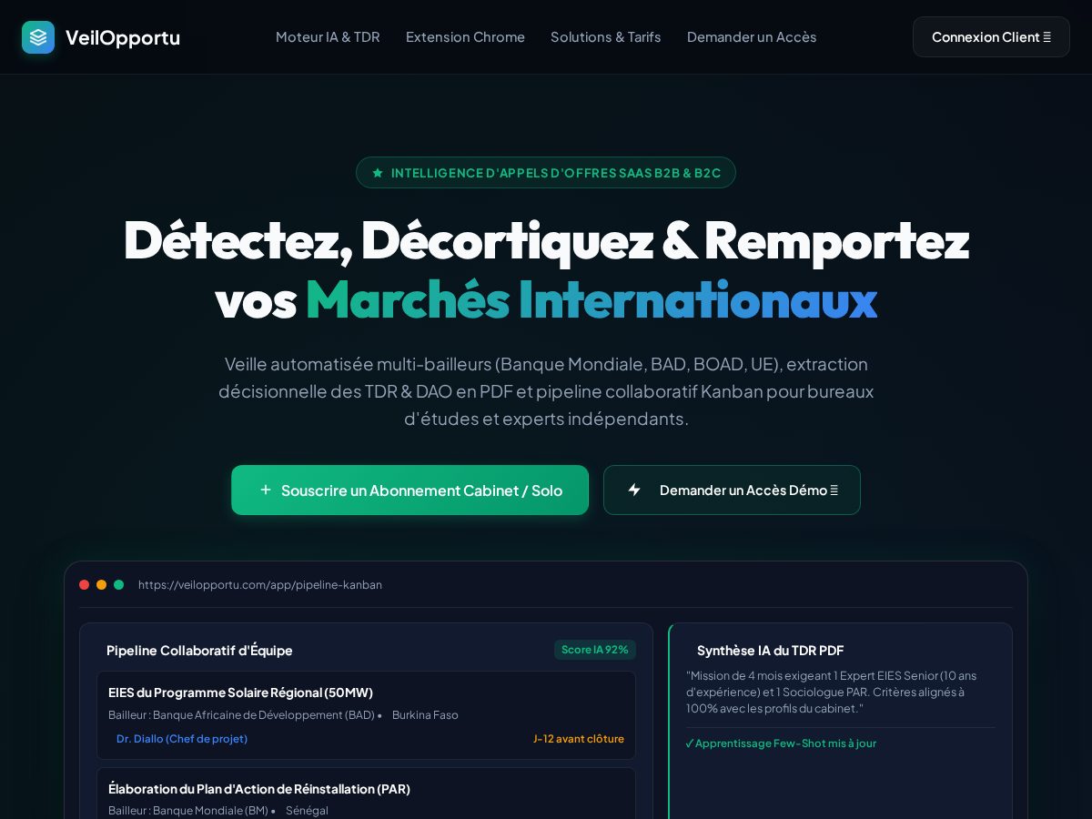 Landing-page snapshot of veilopportu.com