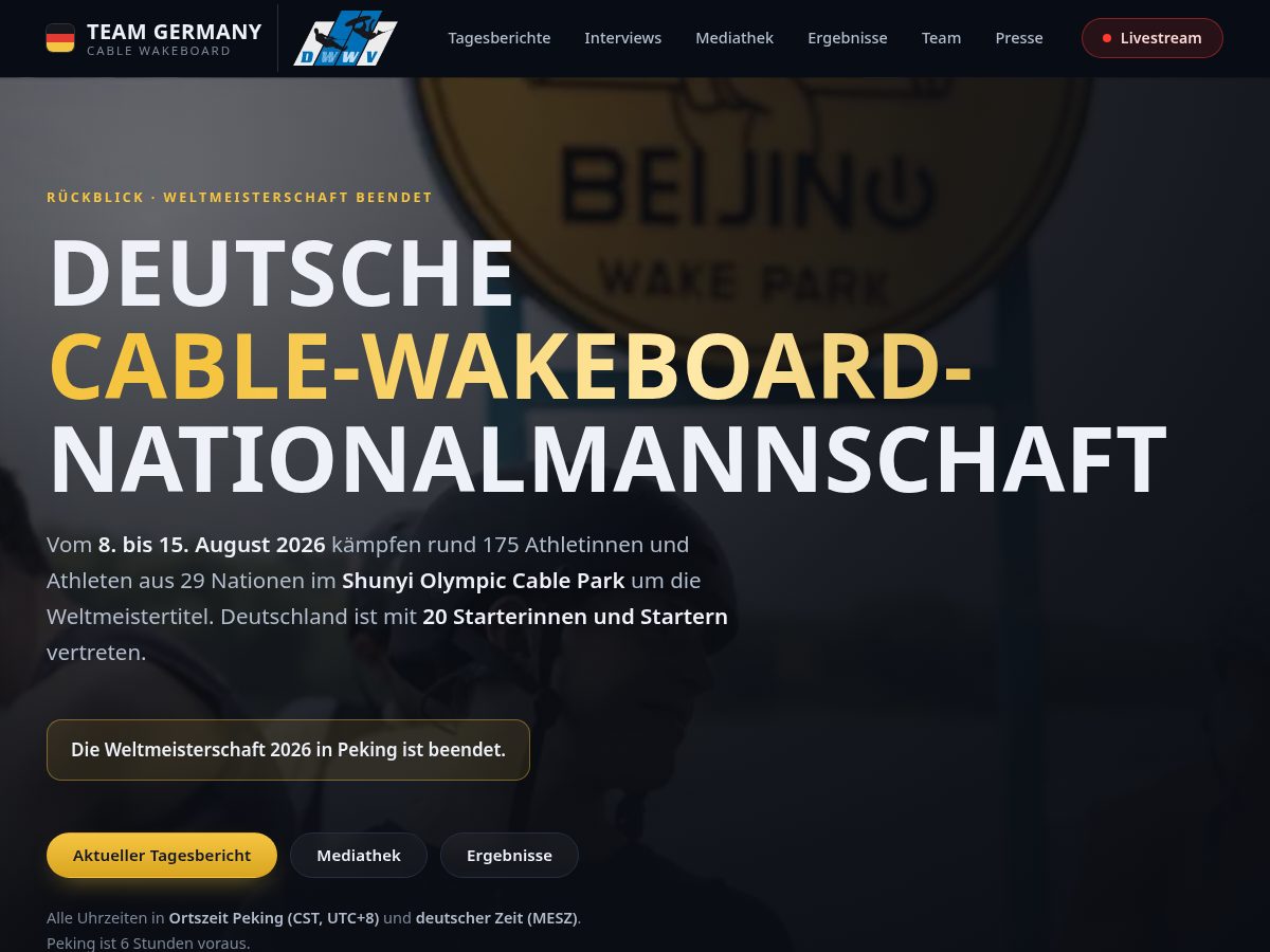 Landing-page snapshot of wakeboardwm.com