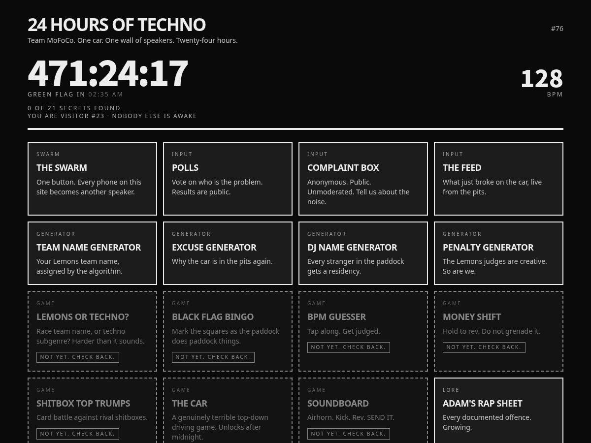 Landing-page snapshot of 24hoursoftechno.com