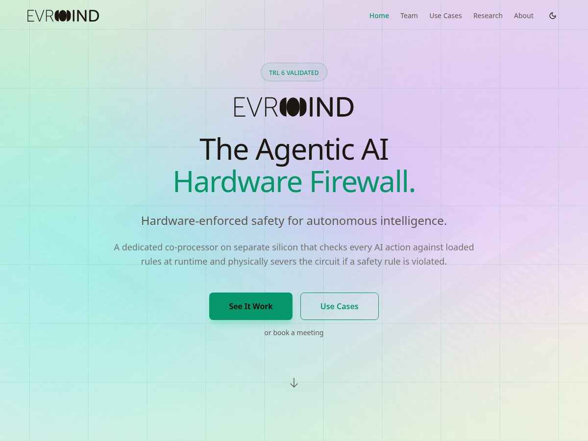 Landing-page snapshot of aihardwarefirewall.com