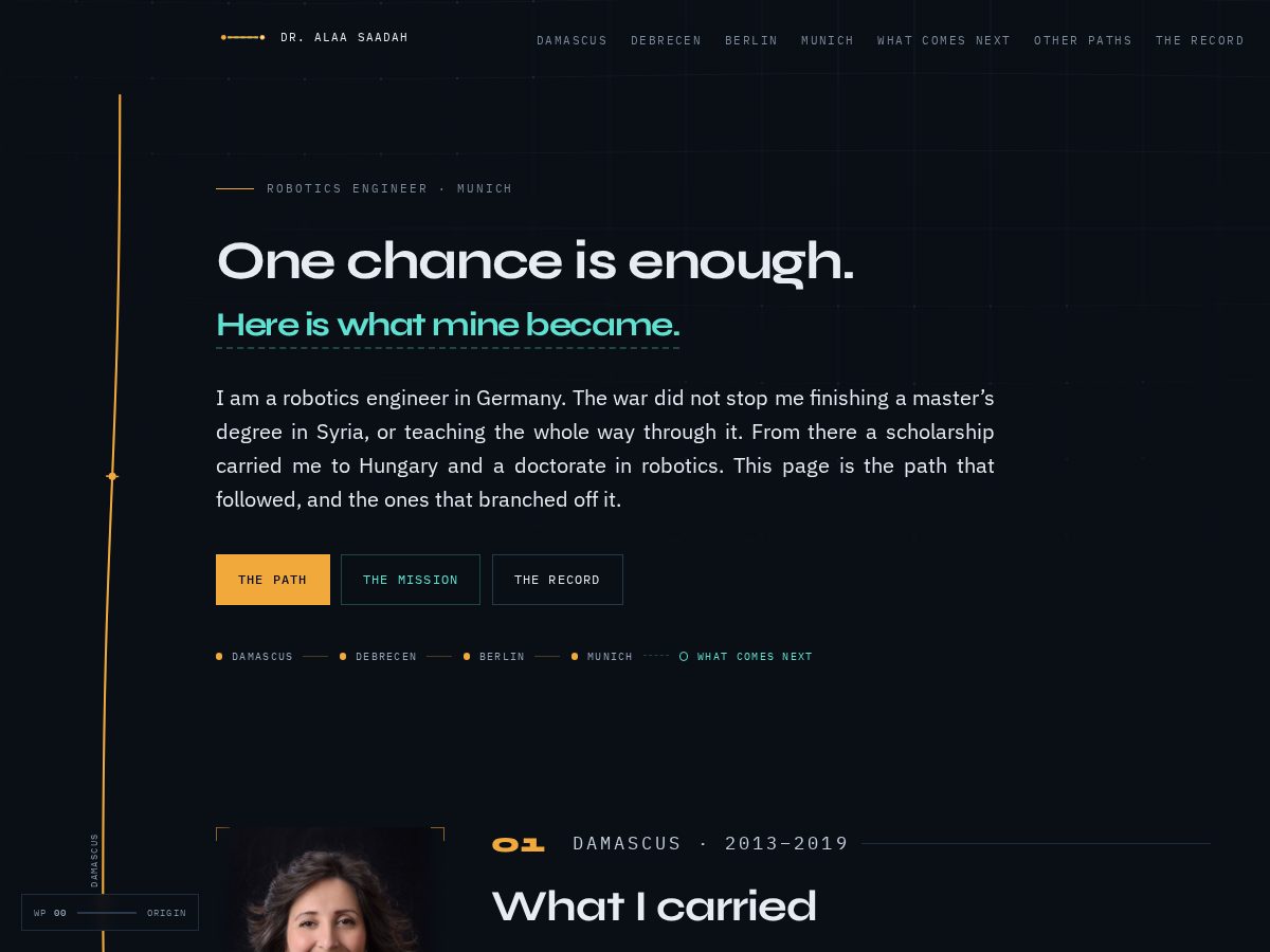 Landing-page snapshot of alaasaadah.org