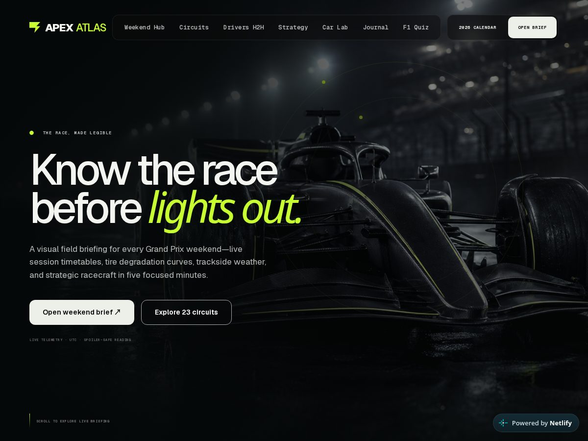 Landing-page snapshot of apexatlas.online
