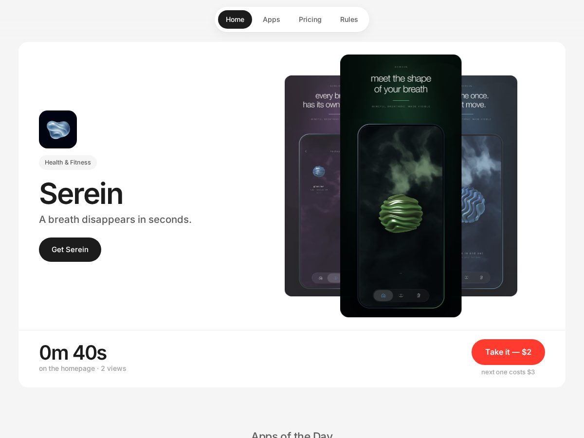 Landing-page snapshot of apponair.xyz
