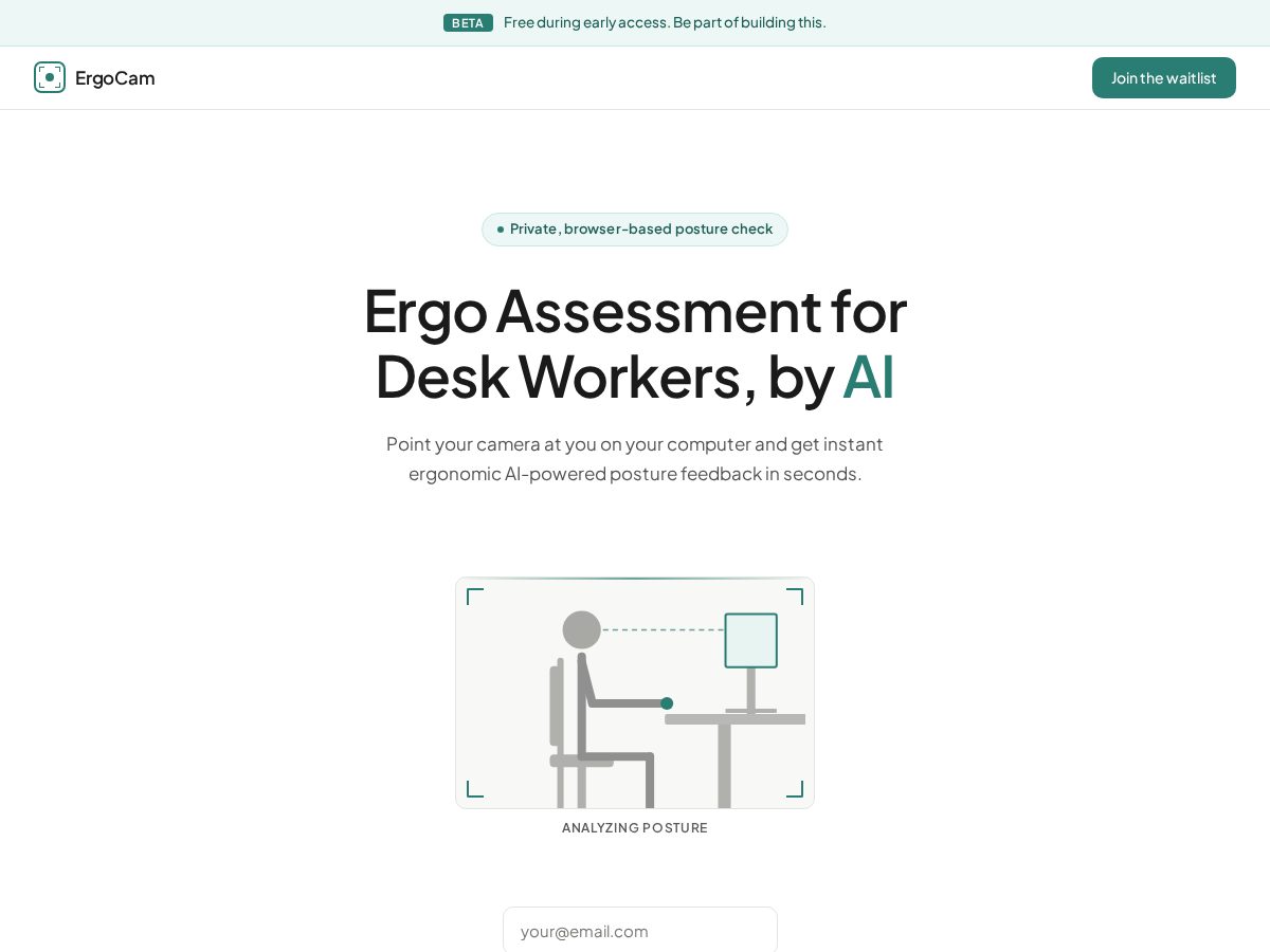 Landing-page snapshot of assessment.cam