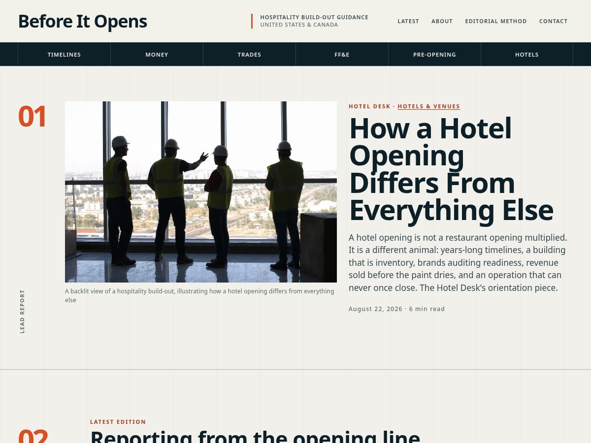 Landing-page snapshot of beforeitopens.com