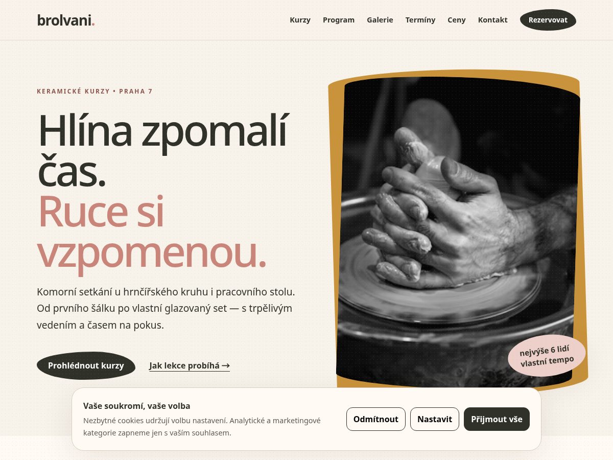 Landing-page snapshot of brolvani.world