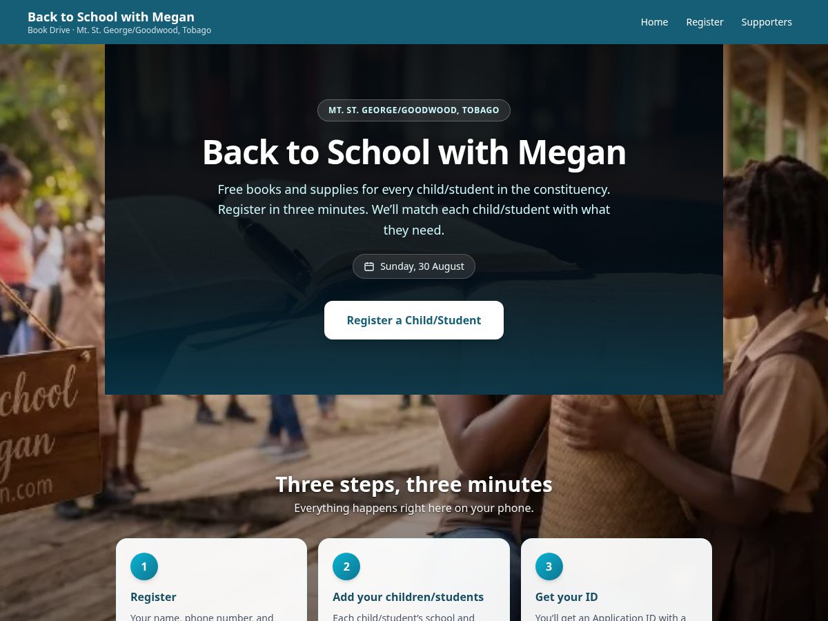 Landing-page snapshot of btswithmegan.com
