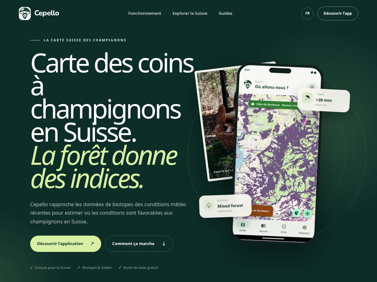 Landing-page snapshot of cepello.com