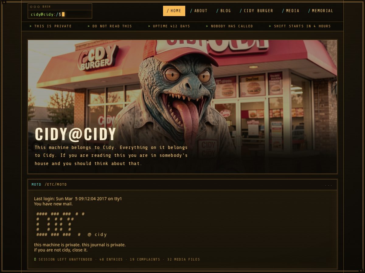 Landing-page snapshot of cidyatcidy.city