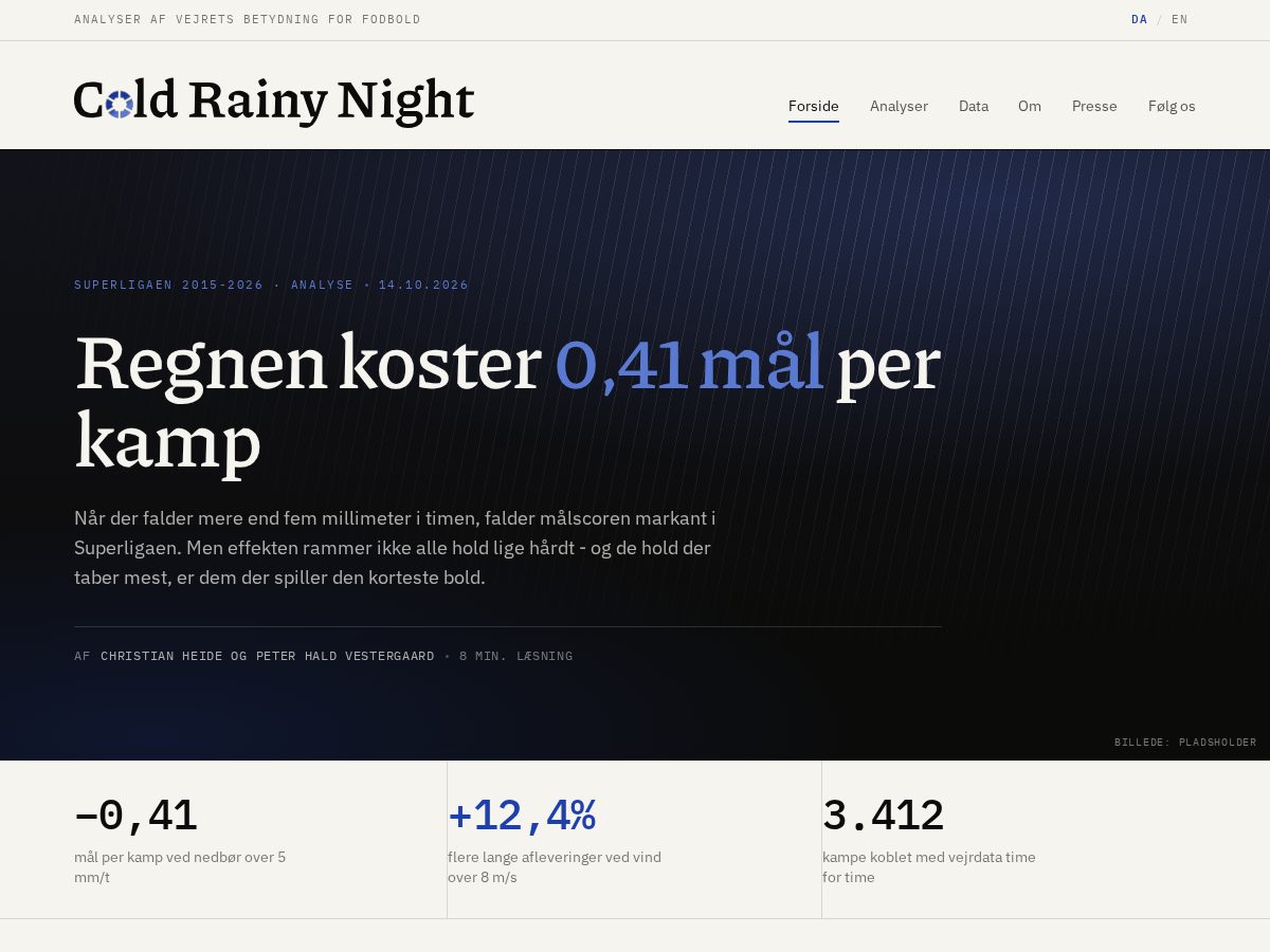 Landing-page snapshot of cold-rainy-night.com