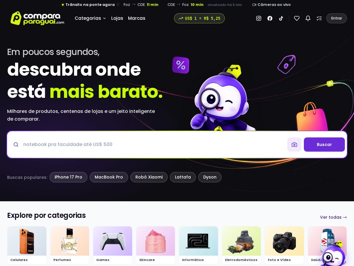 Landing-page snapshot of comparaparaguay.com