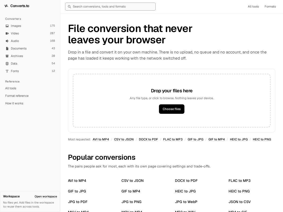 Landing-page snapshot of convertsto.com